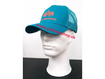 Alpha Industries Basic Trucker Cap šiltovka blue lagoon