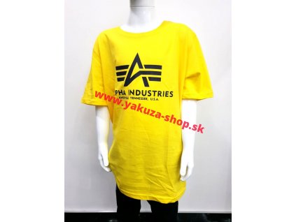 Alpha Industries Basic T Kids detské tričko prime yellow