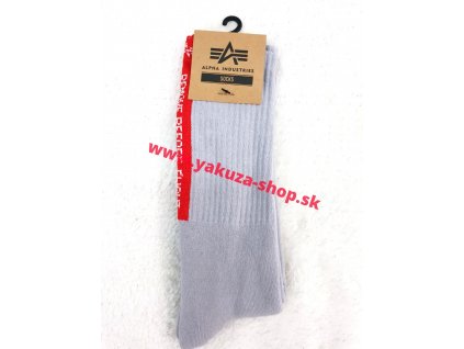 Alpha Industries Socks pánske ponožky 188920 grey RBF