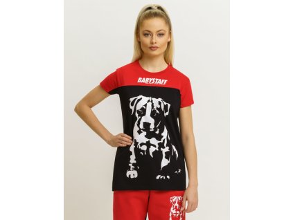 Babystaff DUANA red black tričko