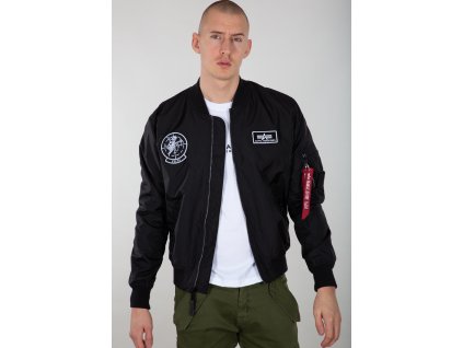 Alpha Industries MA 1 TT GLOW IN THE DARK bunda pánska black d