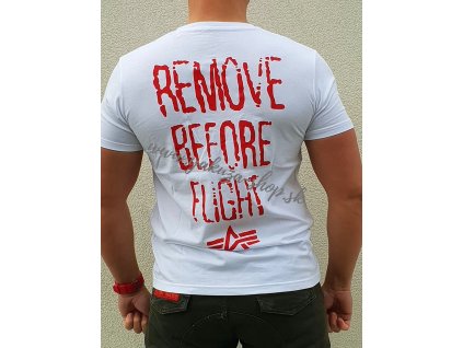 Alpha Industries RBF Moto T white tričko pánske