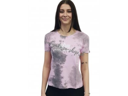 Alpha Industries Basic T BATIK Pastel Grey Batik dámske tričko