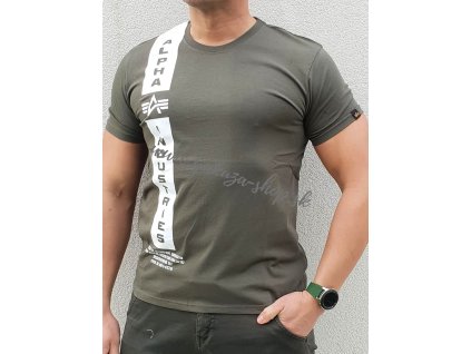 Alpha Industries DEFENCE T dark olive tričko pánske