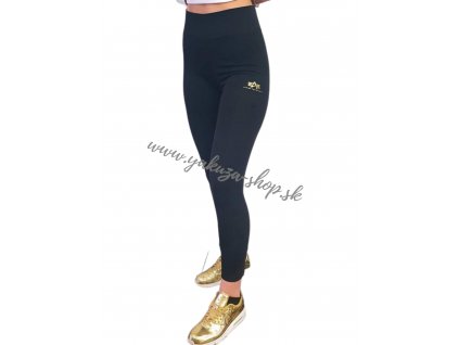 Alpha Industries legíny Basic Leggins SL Foil Print black gold