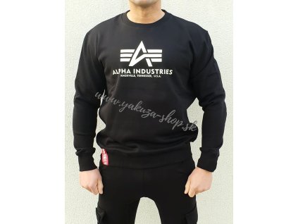 Alpha Industries Kryptonite Sweater pánska mikina black a