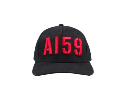 Alpha Industries 3D Cap šiltovka black red-1