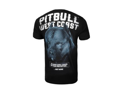 PitBull West Coast BLACK DOG black tričko pánske