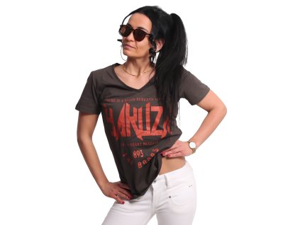 Yakuza dámske tričko BOOBS V Neck GSB 17133 black ink