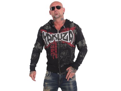Yakuza TOXIN ZIP mikina na zips HZB 17009 black