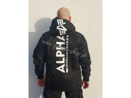 Alpha Industries HPO ANORAK Bp bunda pánska black print b