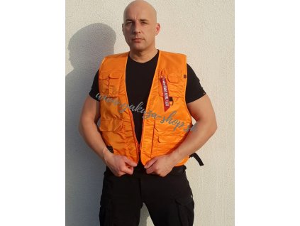 Alpha Industries vesta UTILITY VEST Alpha Orange