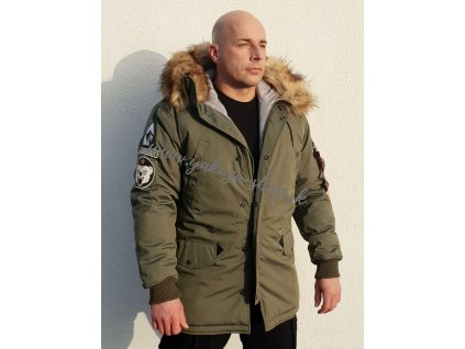 Alpha Industries zimná bunda ARCTIC DISCOVERER dark olive