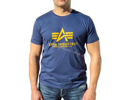 Alpha Industries Basic T Shirt New Navy tričko pánske
