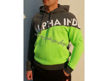 Alpha Industries URBAN CB Hoody pánska mikina ch heather
