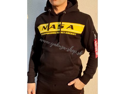 Alpha Industries NASA HYPERSONIC Hoody pánska mikina black