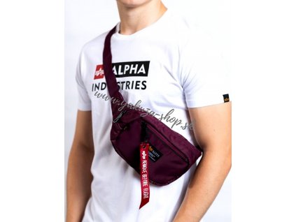 Alpha Industrie CREW WAIST BAG ľadvinka taška burgundy 1