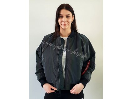Alpha Industries MA 1 OS RAINBOW REFLECTIVE Wmn dámska zimná bunda rainbow reflective