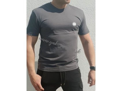 PitBull West Coast SMALL LOGO GRAPHITE tričko pánske