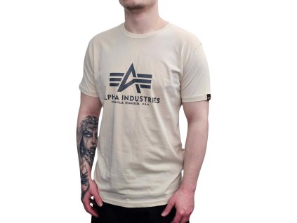 Alpha Industries Basic T Shirt Jet Stream White tričko pánske