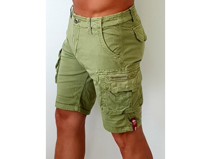Alpha Industries Crew Short Light Olive pánske šortky