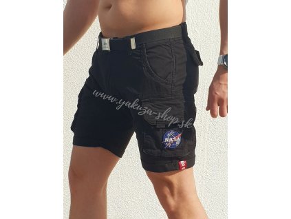 Alpha Industries NASA Short black pánske šortky