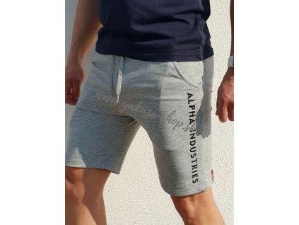 Alpha Industries šortky pánske AI SWEAT SHORT Grey A