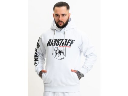 Amstaf mikina na zips BANOR white