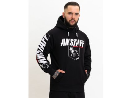 Amstaf mikina na zips BANOR black