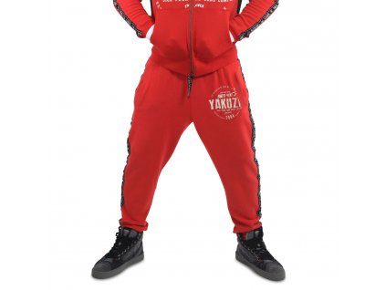 Yakuza BAD SIDE tepláky pánske job 14030 ribbon red