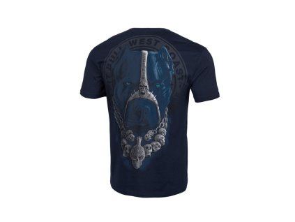 PitBull West Coast tričko pánske SKULL DOG navy