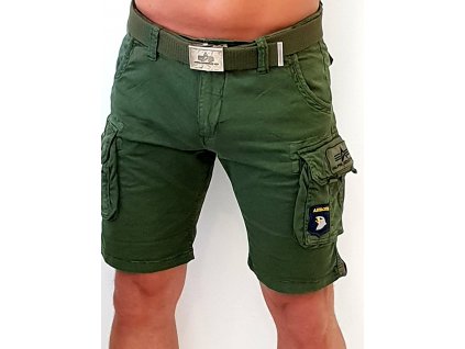 Alpha Industries Crew Short Patch Dark Olive pánske šortky