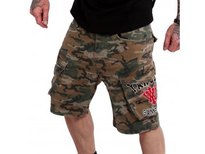 Yakuza cargo šortky 893 COLLEGE CARGO CSB 18023 camouflage