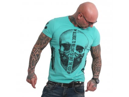 Yakuza GAUCHO tričko pánske TSB 18047 turquoise
