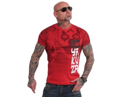 Yakuza PSYCHO CLOWN tričko pánske TSB 18052 ribbon red