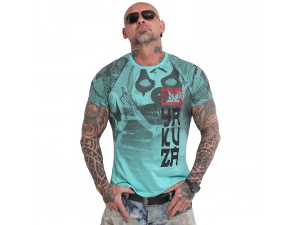 Yakuza PSYCHO CLOWN tričko pánske TSB 18052 turquoise