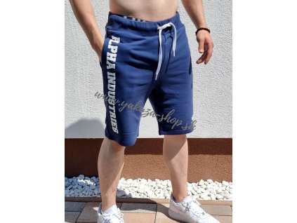 Alpha Industries BIG LETTER SHORT new navy pánske šortky