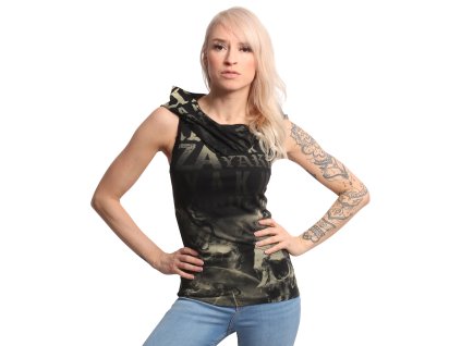 Yakuza SKULL RAISE dámske tielko s kapucňou GSB 18141 black