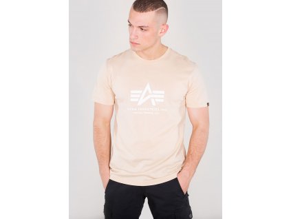 Alpha Industries Basic T-Shirt Caramel tričko pánske