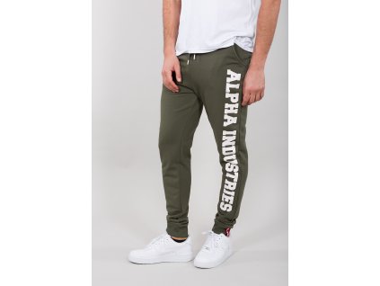 Alpha Industries Big Letter Jogger tepláky dark olive b