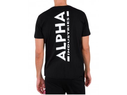 Alpha Industries BACKPRINT T black tričko pánske