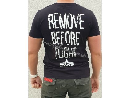 Alpha Industries RBF Moto T black tričko pánske