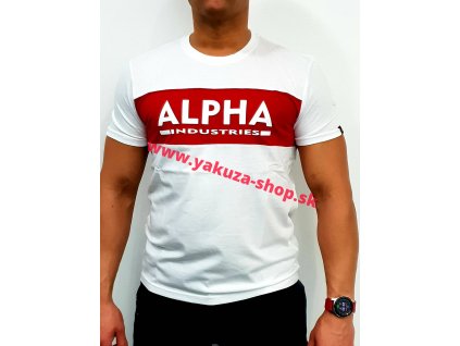 Alpha Industries Inlay T white tričko pánske