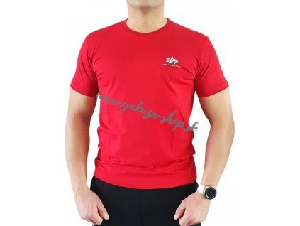 Alpha Industries BACKPRINT T tričko pánske speed red