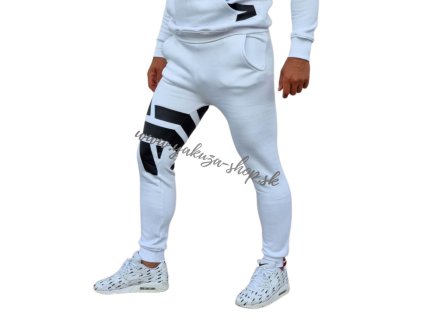 Alpha Industries SIDE LOGO pánske tepláky white 1