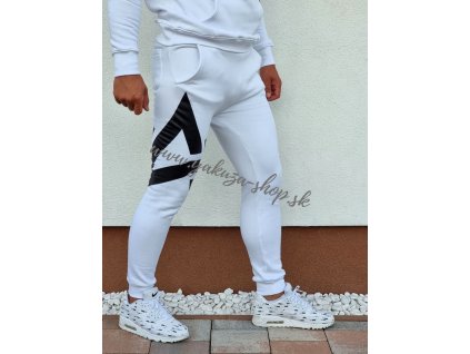 Alpha Industries SIDE LOGO pánske tepláky white