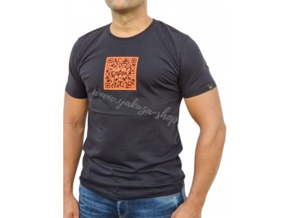 Alpha Industries QR CODE T tričko pánske black orange 4