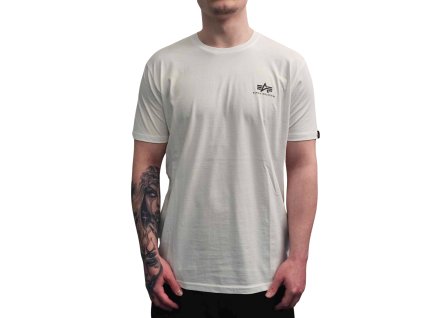 Alpha Industries BACKPRINT T white black camo tričko pánske