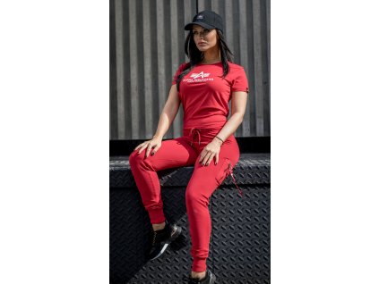 Alpha Industries New Basic T Wmn Speed Red dámske tričko