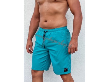 Alpha Industries Label Board Short pánske šortky blue lagoon